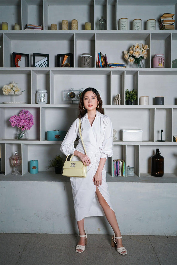 Jisoo Midi In White - Earthling Studio